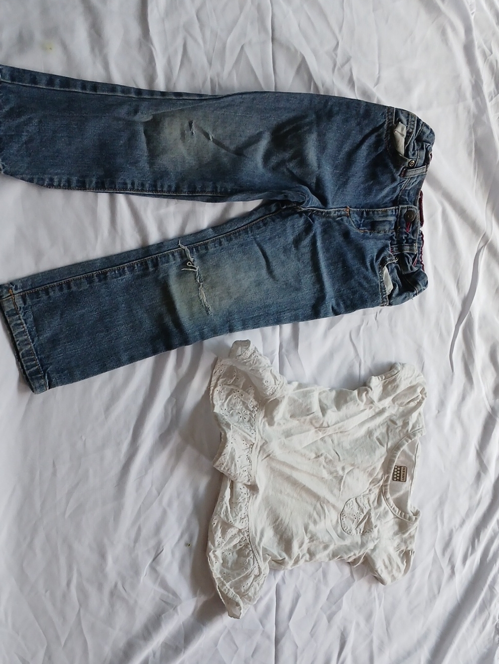 Faded Glory Blue Distressed Boyfriend Jeans